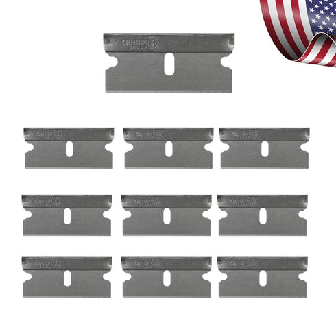 Single Edge Industrial Razor Blades, Box Blades, Scraper Razor Blades (10 Pieces)